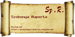Szobonya Ruperta névjegykártya